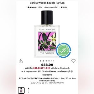The 7 Virtues Vanilla Woods 50 ml